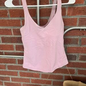 Lululemon Athletica Pink Fitted Sleeveless Tank Top